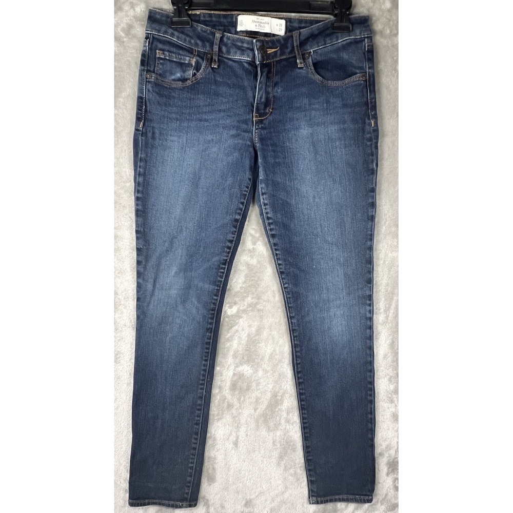 Abercrombie & Fitch Jeans Women‎ 29x28 low rise dark wash preppy